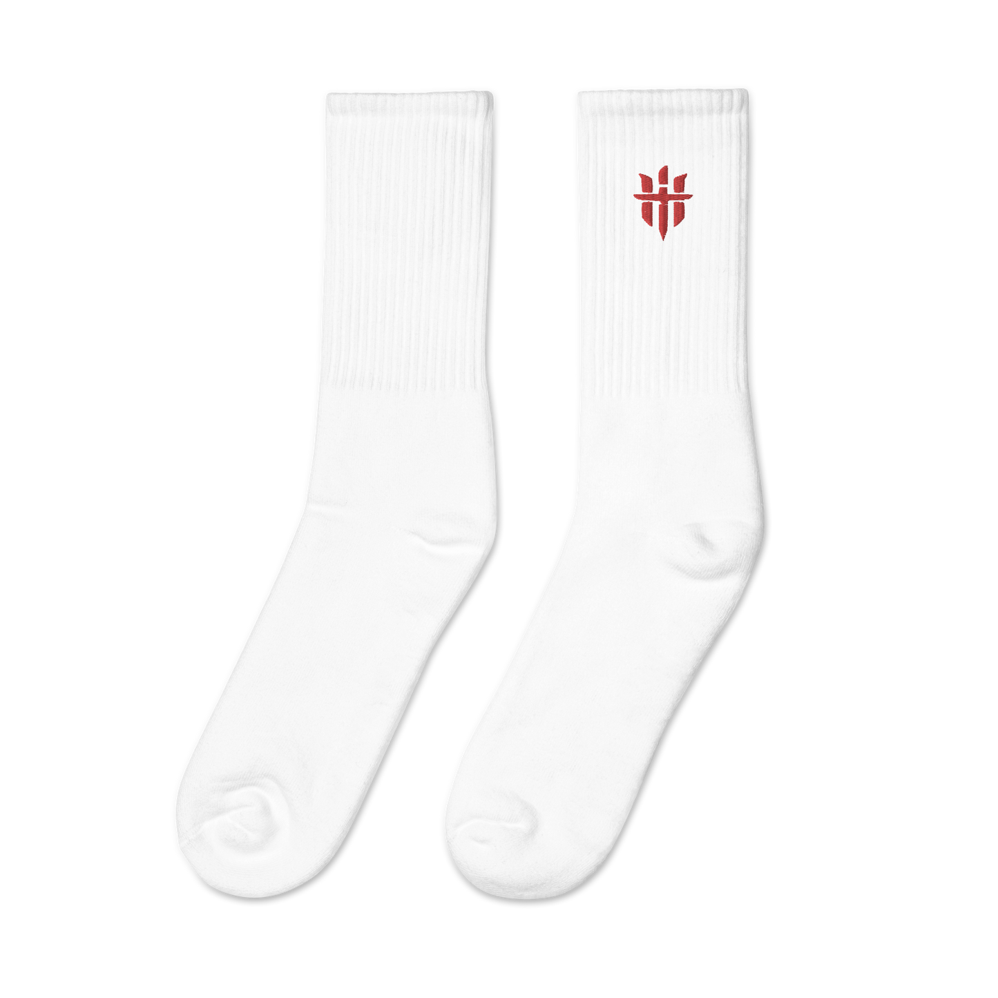 Heretics Logo White Socks